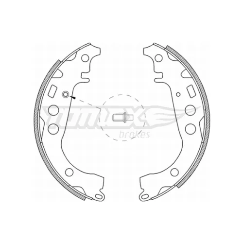 Sada brzdových čeľustí TOMEX Brakes TX 21-09