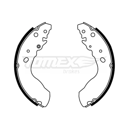 Sada brzdových čeľustí TOMEX Brakes TX 22-03