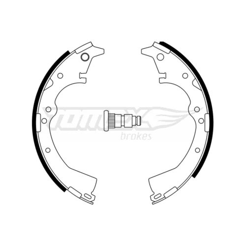 Sada brzdových čeľustí TOMEX Brakes TX 23-36