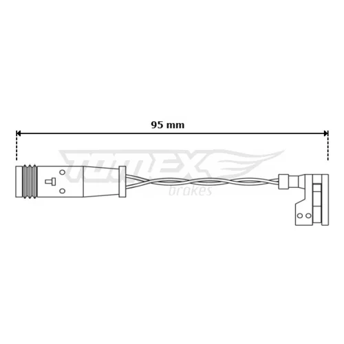 Výstražný kontakt opotrebenia brzdového obloženia TOMEX Brakes TX 30-66