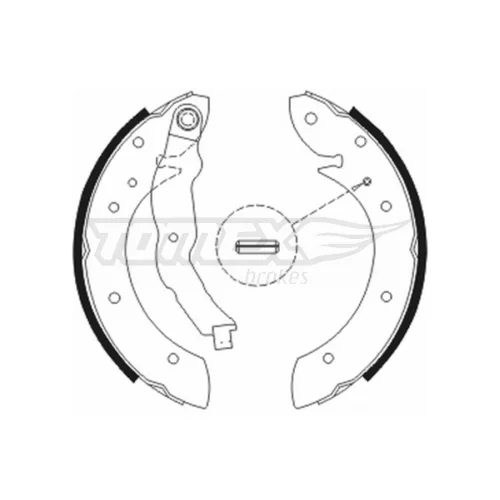 Sada brzdových čeľustí TOMEX Brakes TX 20-79