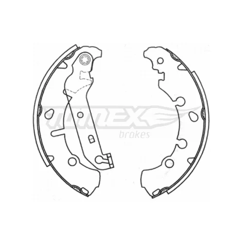 Sada brzdových čeľustí TOMEX Brakes TX 20-93