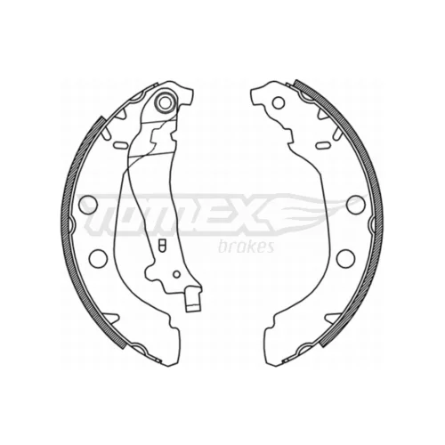 Sada brzdových čeľustí TOMEX Brakes TX 21-15