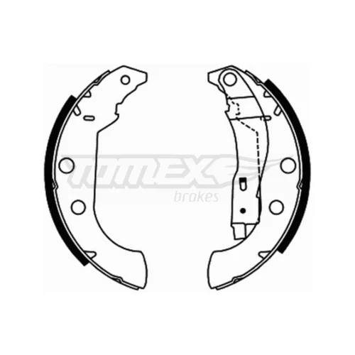 Sada brzdových čeľustí TOMEX Brakes TX 21-67