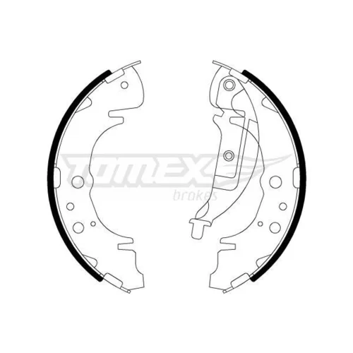 Sada brzdových čeľustí TOMEX Brakes TX 22-06