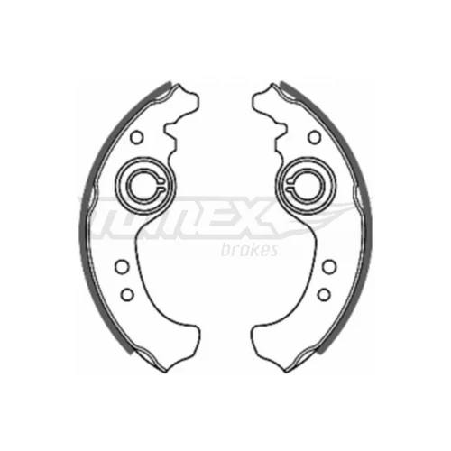 Sada brzdových čeľustí TOMEX Brakes TX 20-01