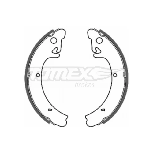 Sada brzdových čeľustí TOMEX Brakes TX 20-09