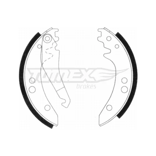 Sada brzdových čeľustí TOMEX Brakes TX 20-97