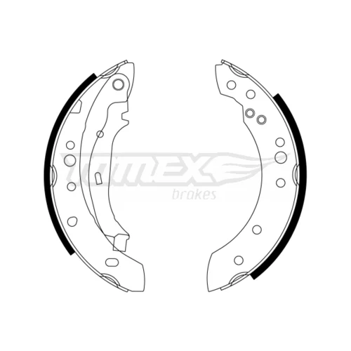 Sada brzdových čeľustí TX 23-23 (TOMEX Brakes)