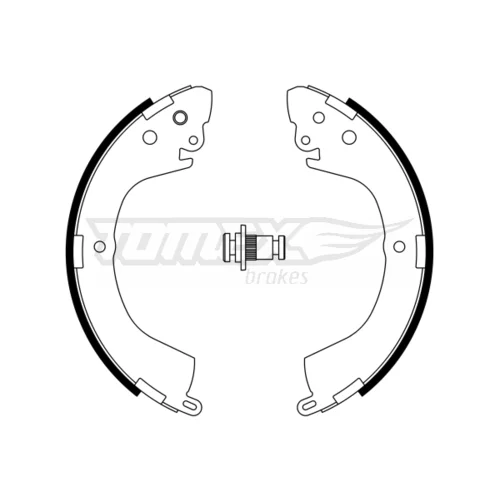 Sada brzdových čeľustí TOMEX Brakes TX 23-29