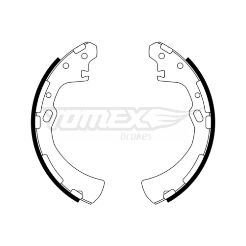 Sada brzdových čeľustí TOMEX Brakes TX 23-31