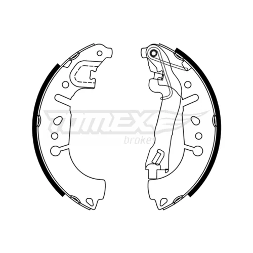 Sada brzdových čeľustí TOMEX Brakes TX 23-37