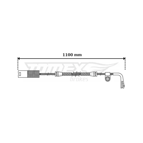 Výstražný kontakt opotrebenia brzdového obloženia TX 30-44 (TOMEX Brakes)