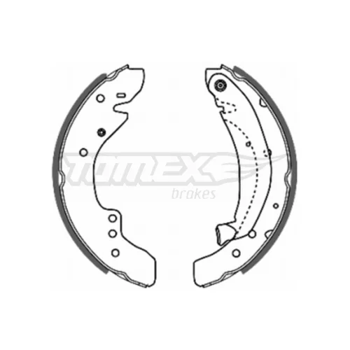 Sada brzdových čeľustí TOMEX Brakes TX 20-29