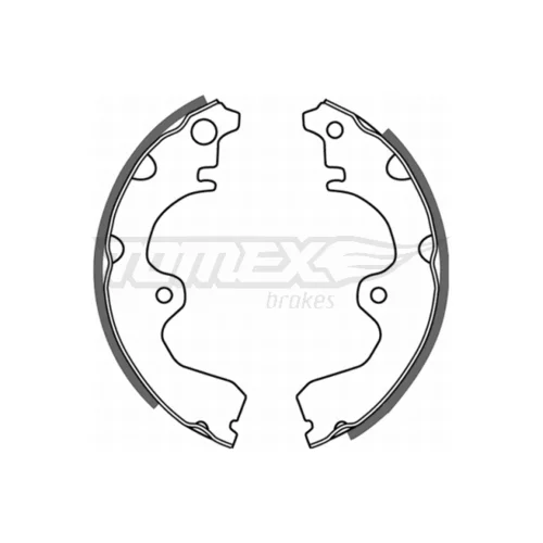 Sada brzdových čeľustí TOMEX Brakes TX 21-08