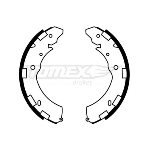 Sada brzdových čeľustí TOMEX Brakes TX 22-37