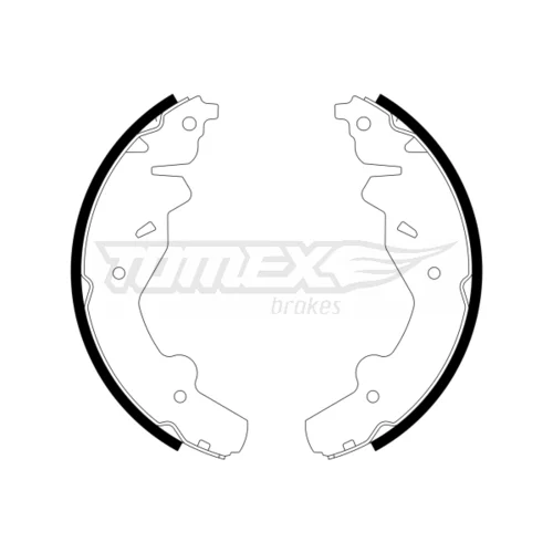 Sada brzdových čeľustí TOMEX Brakes TX 23-19