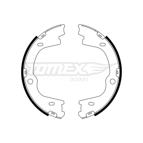 Sada brzdových čeľustí TOMEX Brakes TX 23-27