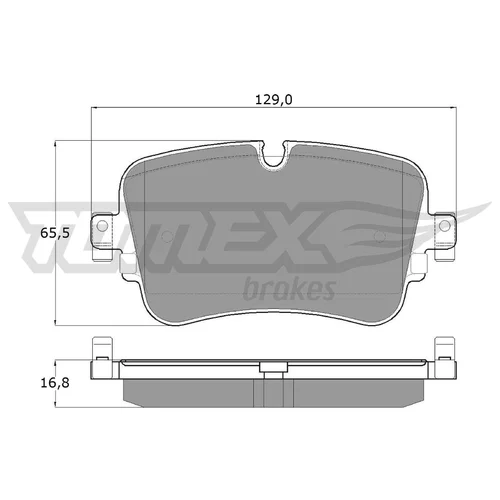 Sada brzdových platničiek kotúčovej brzdy TOMEX Brakes TX 18-24