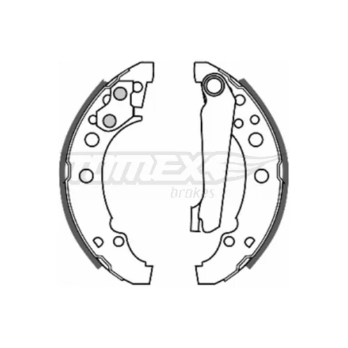 Sada brzdových čeľustí TOMEX Brakes TX 20-23