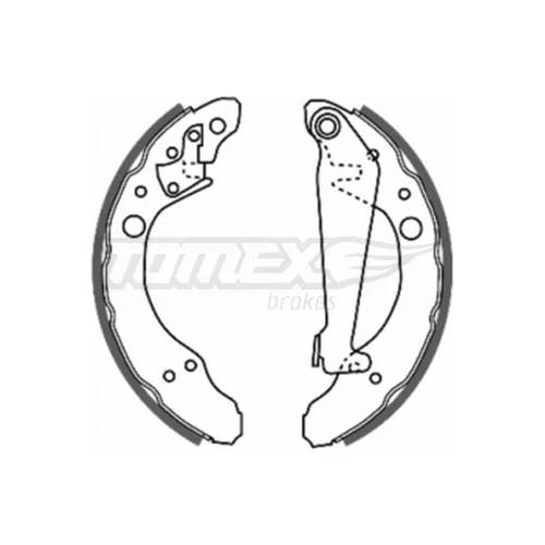 Sada brzdových čeľustí TOMEX Brakes TX 20-24