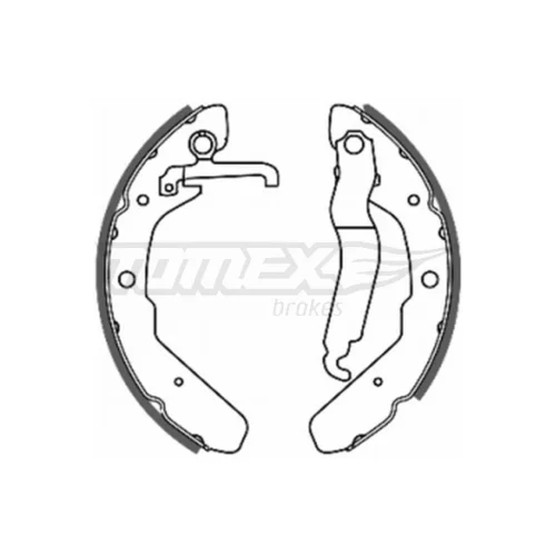 Sada brzdových čeľustí TOMEX Brakes TX 20-48