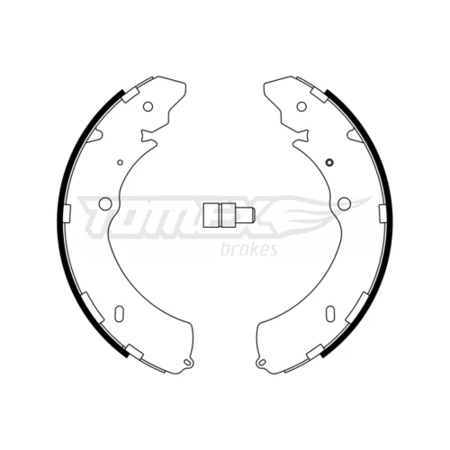 Sada brzdových čeľustí TOMEX Brakes TX 23-28