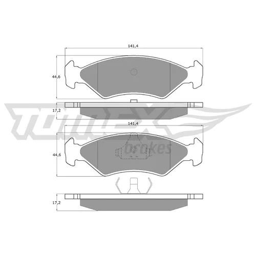 Sada brzdových platničiek kotúčovej brzdy TOMEX Brakes TX 10-83