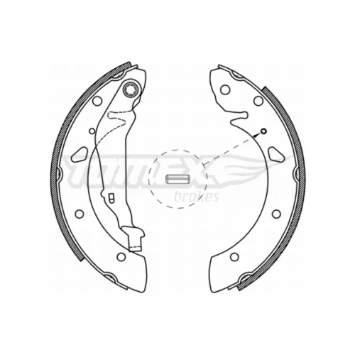 Sada brzdových čeľustí TOMEX Brakes TX 21-05