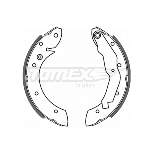 Sada brzdových čeľustí TOMEX Brakes TX 21-33