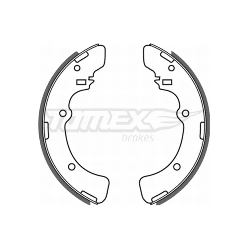 Sada brzdových čeľustí TOMEX Brakes TX 21-45