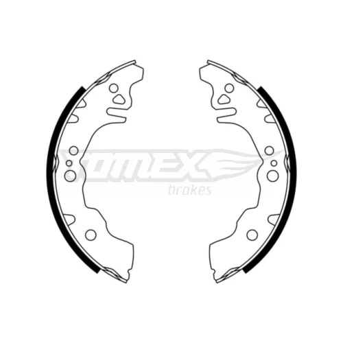 Sada brzdových čeľustí TOMEX Brakes TX 23-08