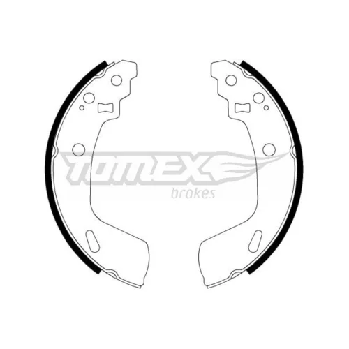 Sada brzdových čeľustí TOMEX Brakes TX 23-14