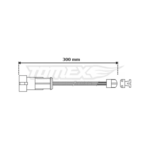 Výstražný kontakt opotrebenia brzdového obloženia TOMEX Brakes TX 30-53