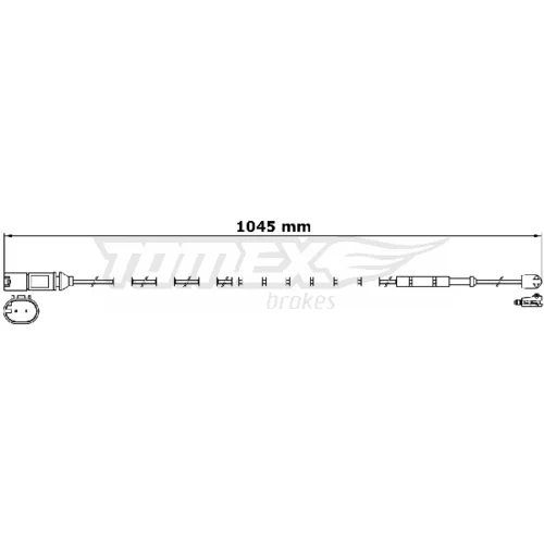 Výstražný kontakt opotrebenia brzdového obloženia TOMEX Brakes TX 31-28