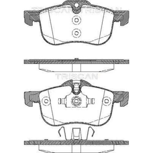 Sada brzdových platničiek kotúčovej brzdy TRISCAN 8110 17010