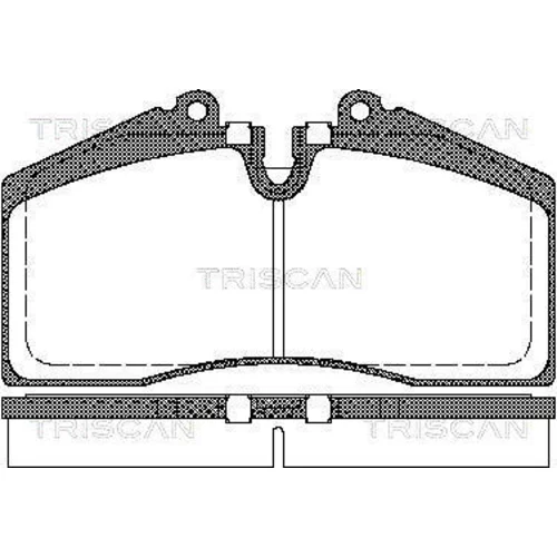 Sada brzdových platničiek kotúčovej brzdy TRISCAN 8110 29160