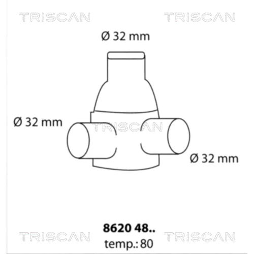 Termostat chladenia TRISCAN 8620 4880