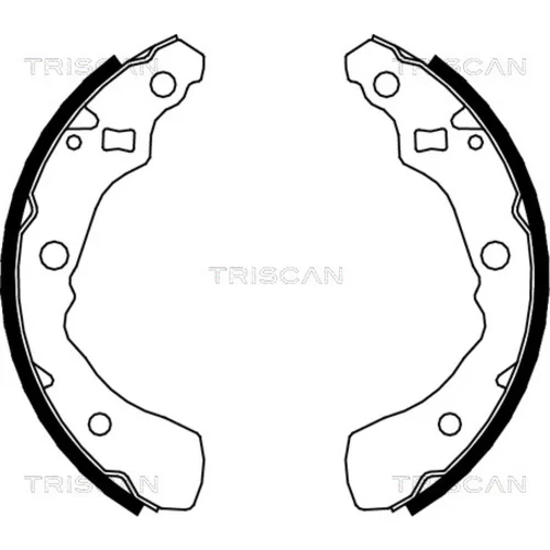 Sada brzdových čeľustí TRISCAN 8100 41618