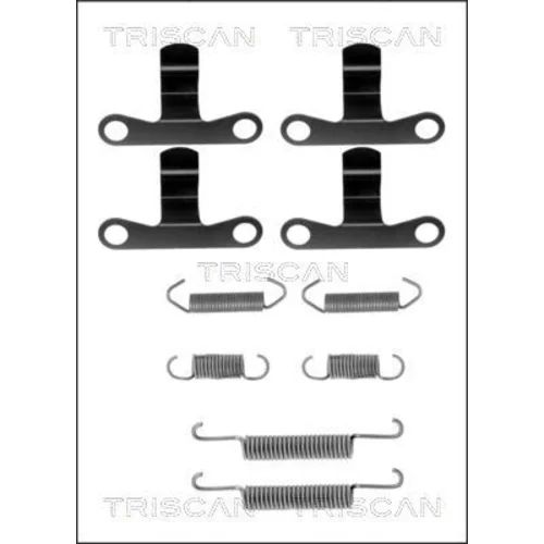 Sada príslušenstva čeľustí parkovacej brzdy TRISCAN 8105 272007