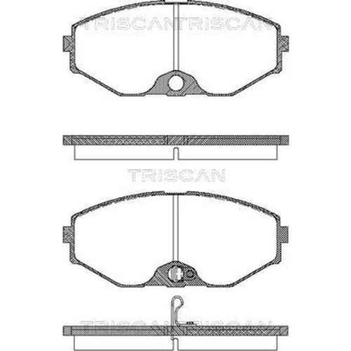 Sada brzdových platničiek kotúčovej brzdy TRISCAN 8110 14037