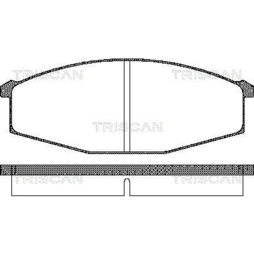 Sada brzdových platničiek kotúčovej brzdy TRISCAN 8110 14127