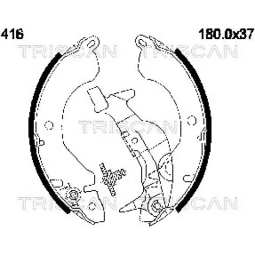 Sada brzdových čeľustí TRISCAN 8100 42416