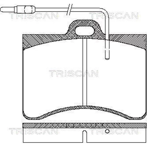 Sada brzdových platničiek kotúčovej brzdy TRISCAN 8110 38782