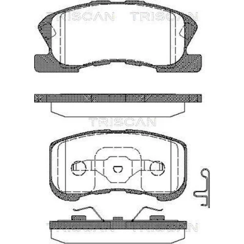 Sada brzdových platničiek kotúčovej brzdy TRISCAN 8110 41002
