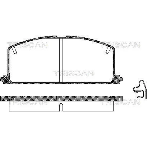 Sada brzdových platničiek kotúčovej brzdy TRISCAN 8110 13089