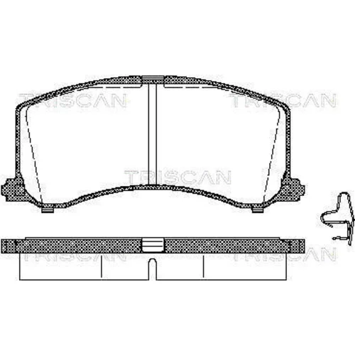 Sada brzdových platničiek kotúčovej brzdy TRISCAN 8110 69003
