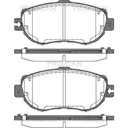 Sada brzdových platničiek kotúčovej brzdy TRISCAN 8110 13036