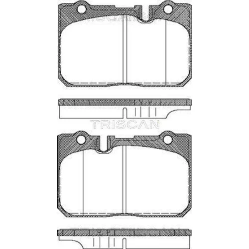Sada brzdových platničiek kotúčovej brzdy TRISCAN 8110 13038