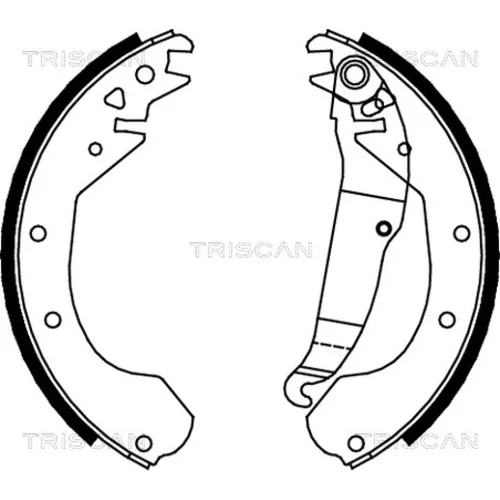 Sada brzdových čeľustí TRISCAN 8100 24410